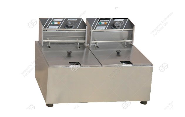 double tanks deep fryer machine